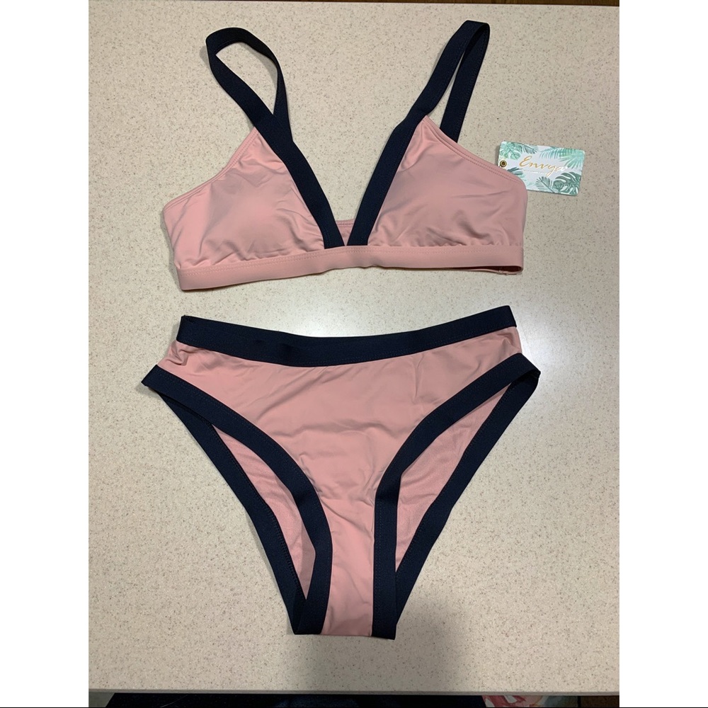 NWT NanaMacs blush pink bikini set